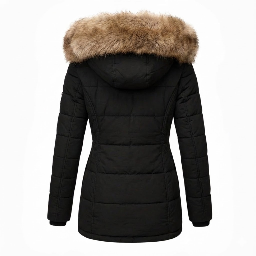 Claudine | Manteau d'hiver avec doublure en fourrure