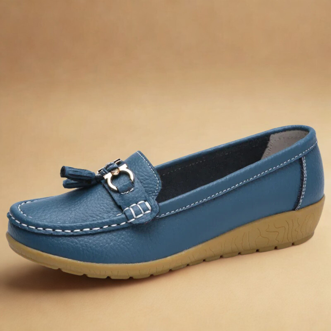 Louvelle™ | Mocassins Souples à Pompons