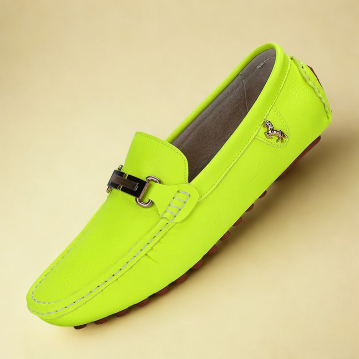 Louvelle™ | Mocassins en Cuir Doré