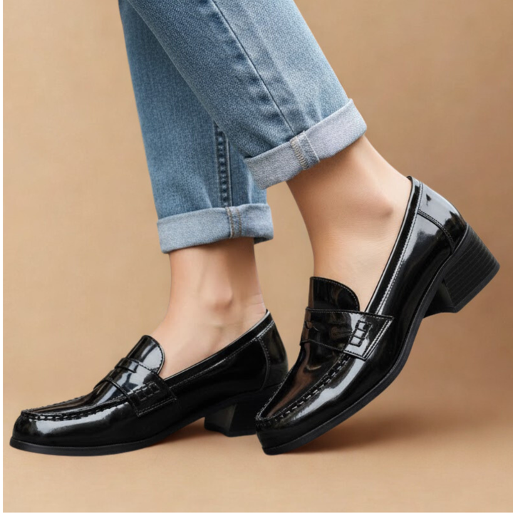 Louvelle™ | Mocassins en Cuir Véritable à Talon