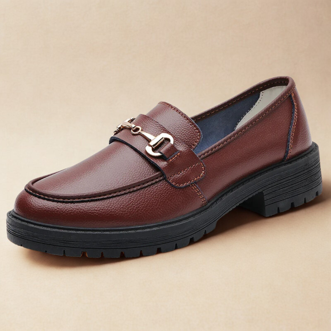 Louvelle™ | Mocassins à Boucle Dorée