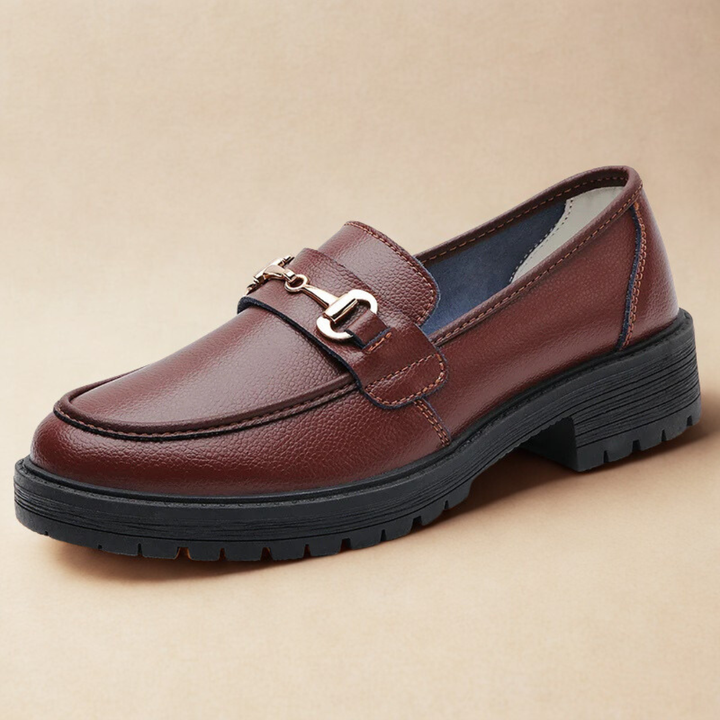 Louvelle™ | Mocassins à Boucle Dorée