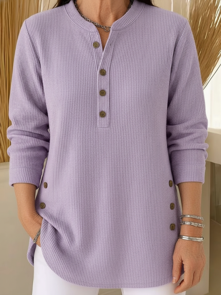 Aline – Pull doux et flatteur à manches longues