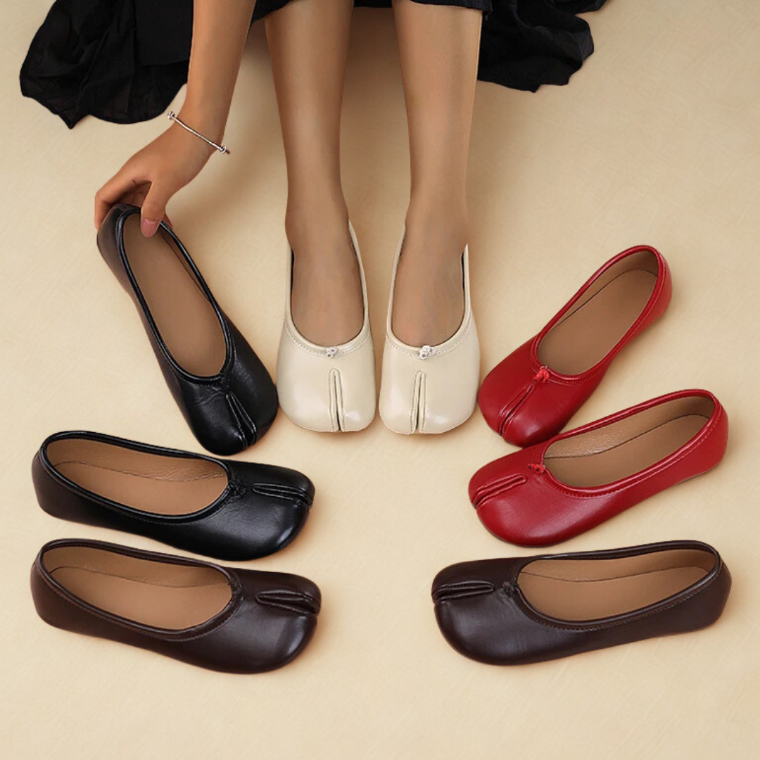 Louvelle™ | Ballerines à Bout Fendu