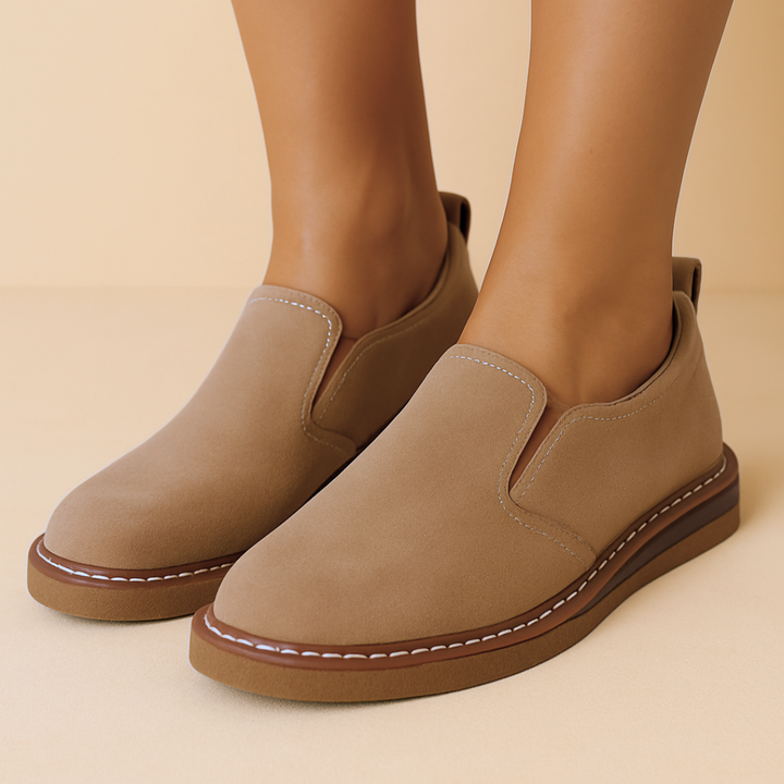Louvelle™ | Mocassins Slip-On en Daim