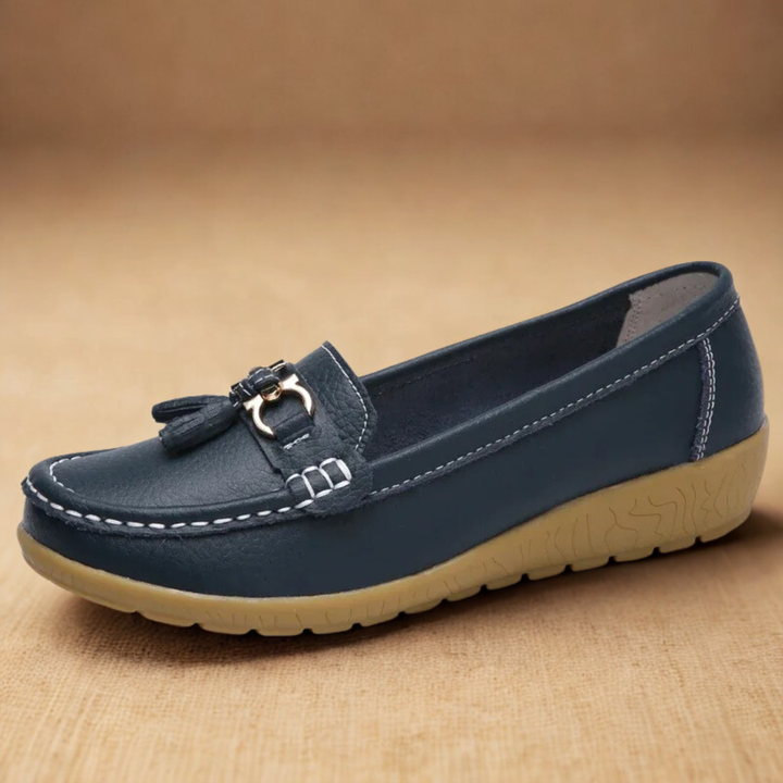 Louvelle™ | Mocassins Souples à Pompons