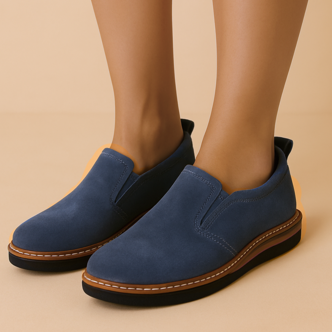 Louvelle™ | Mocassins Slip-On en Daim