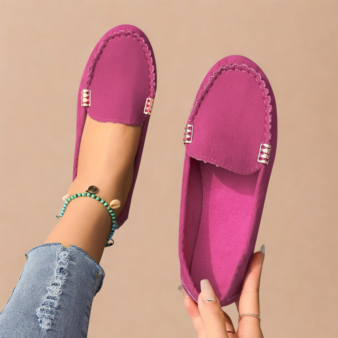 Louvelle™ | Mocassins Souples à Détail Chaîne