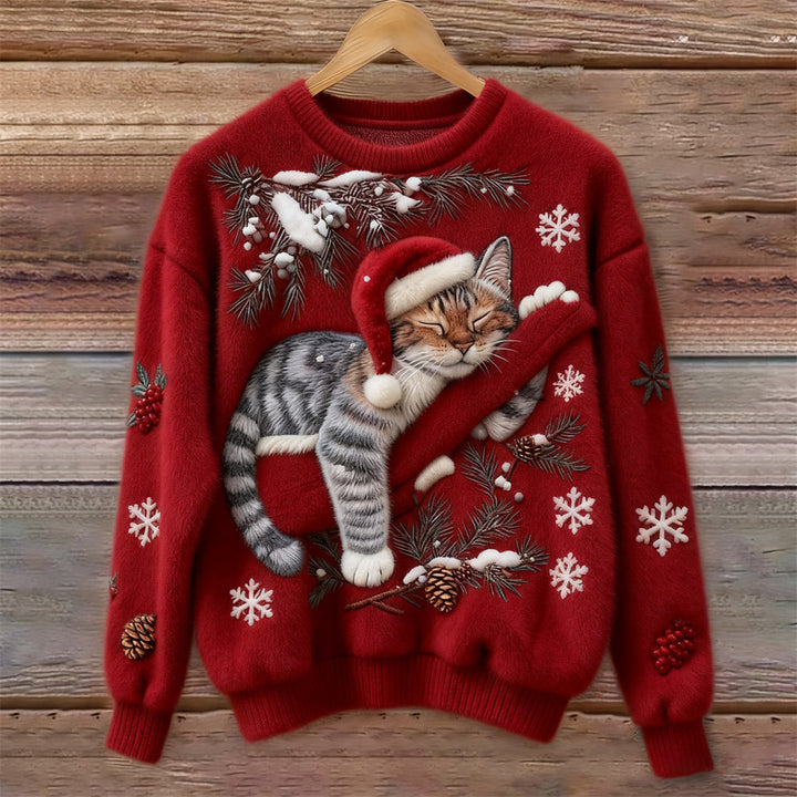 Louna | Pull Douillet au Chat Paresseux