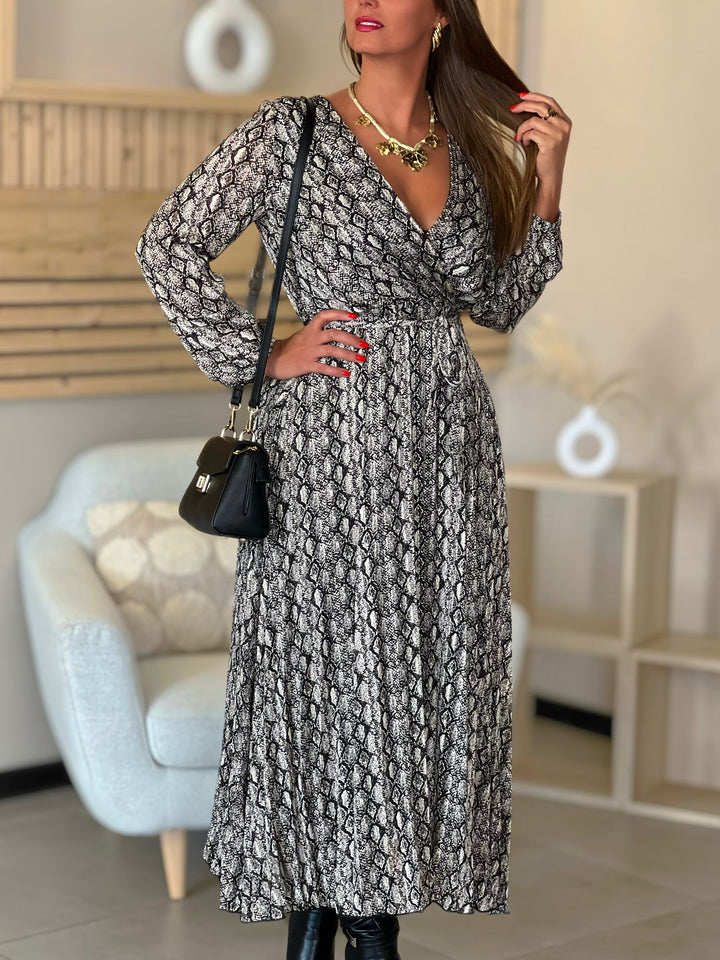 Louvelle™ | Longue Robe Jaimy PYTHON