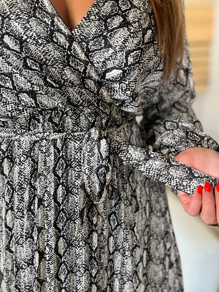 Louvelle™ | Longue Robe Jaimy PYTHON