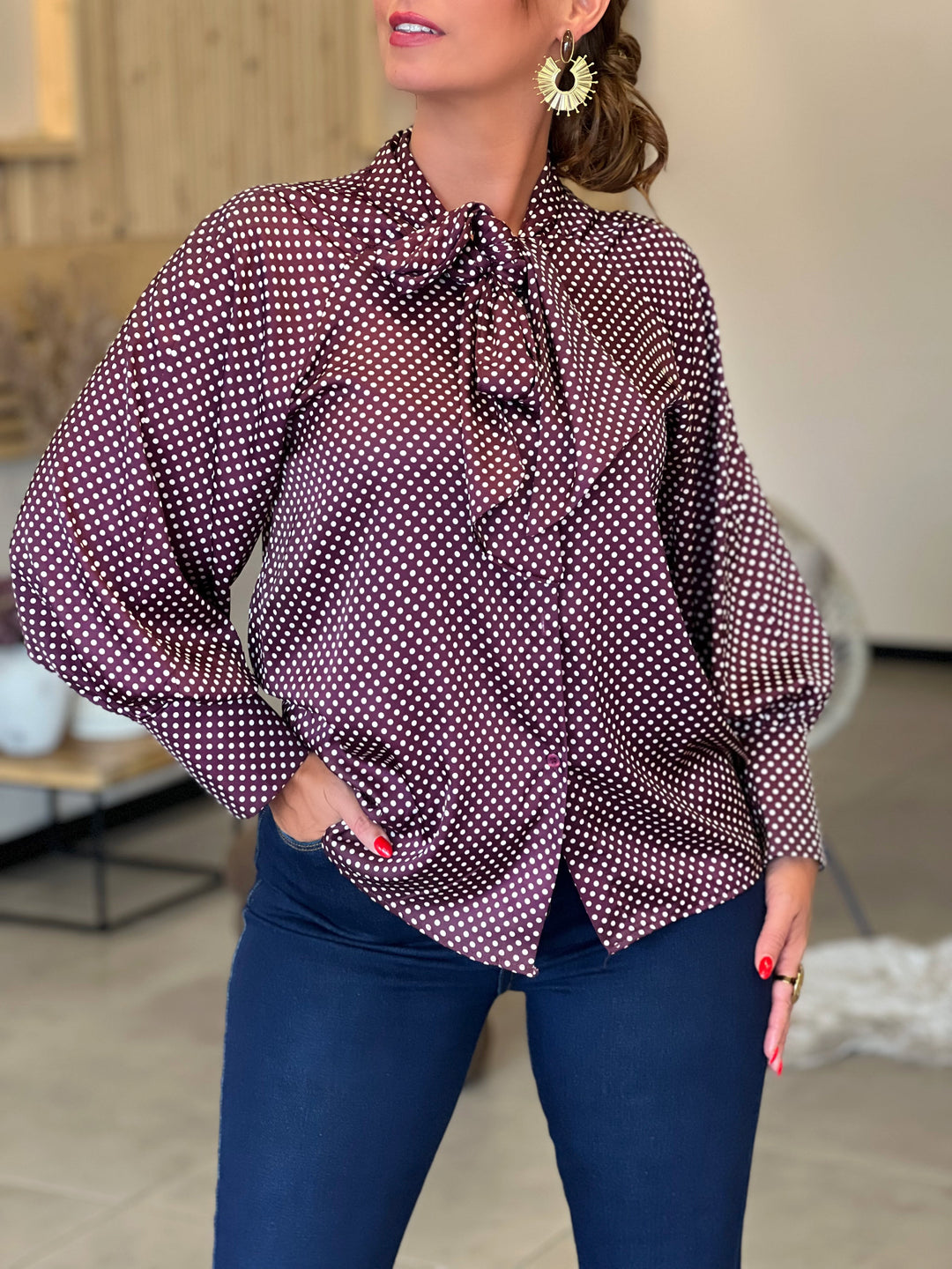 Louvelle™ | Chemise Fabienne BORDEAUX