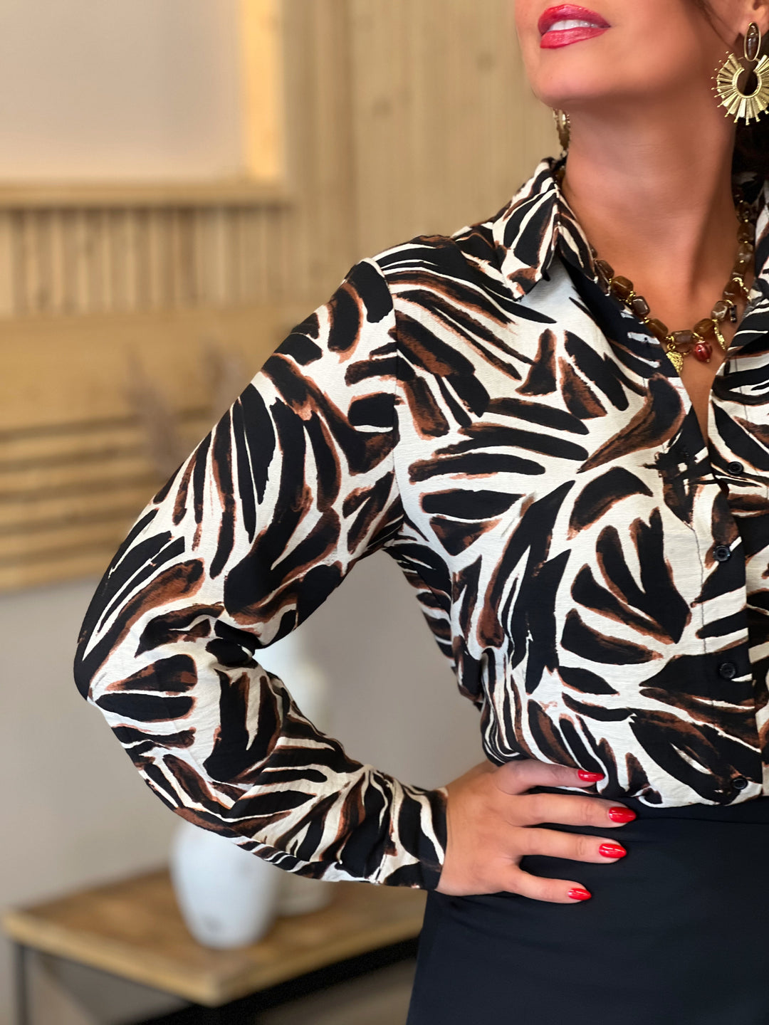 Louvelle™ | Chemise Fenna BEIGE