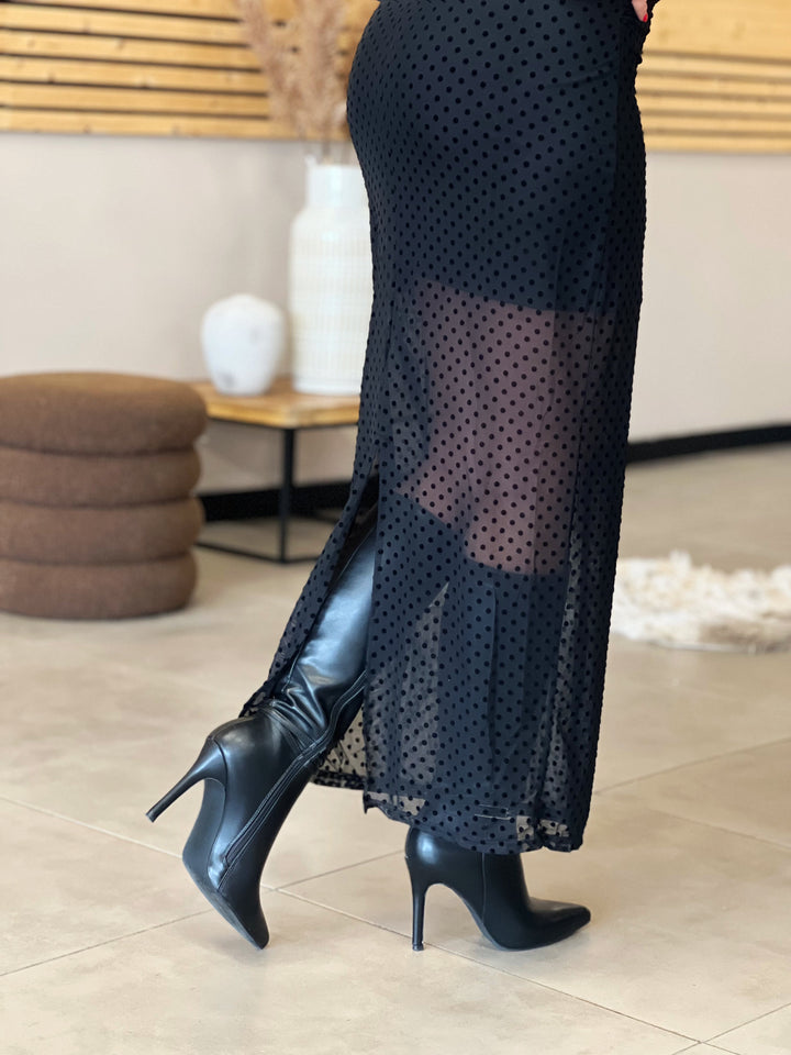 Louvelle™ | Longue Robe Sophia NOIR