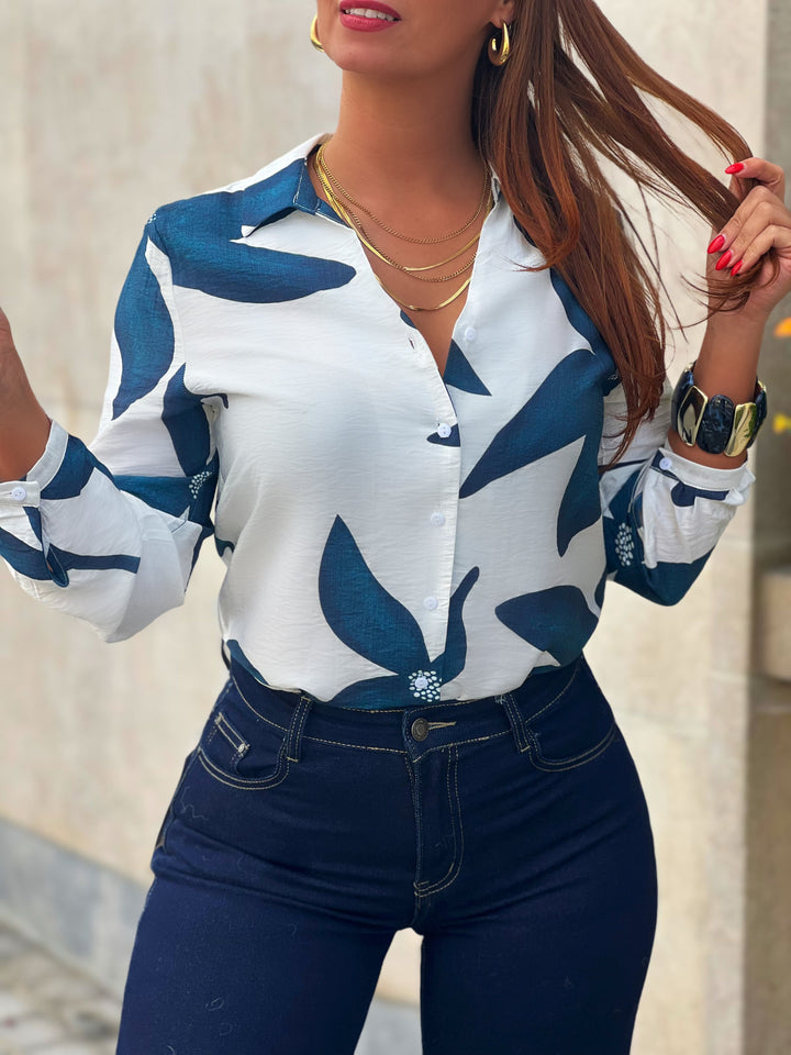 Louvelle™ | Chemise Mer BLEU