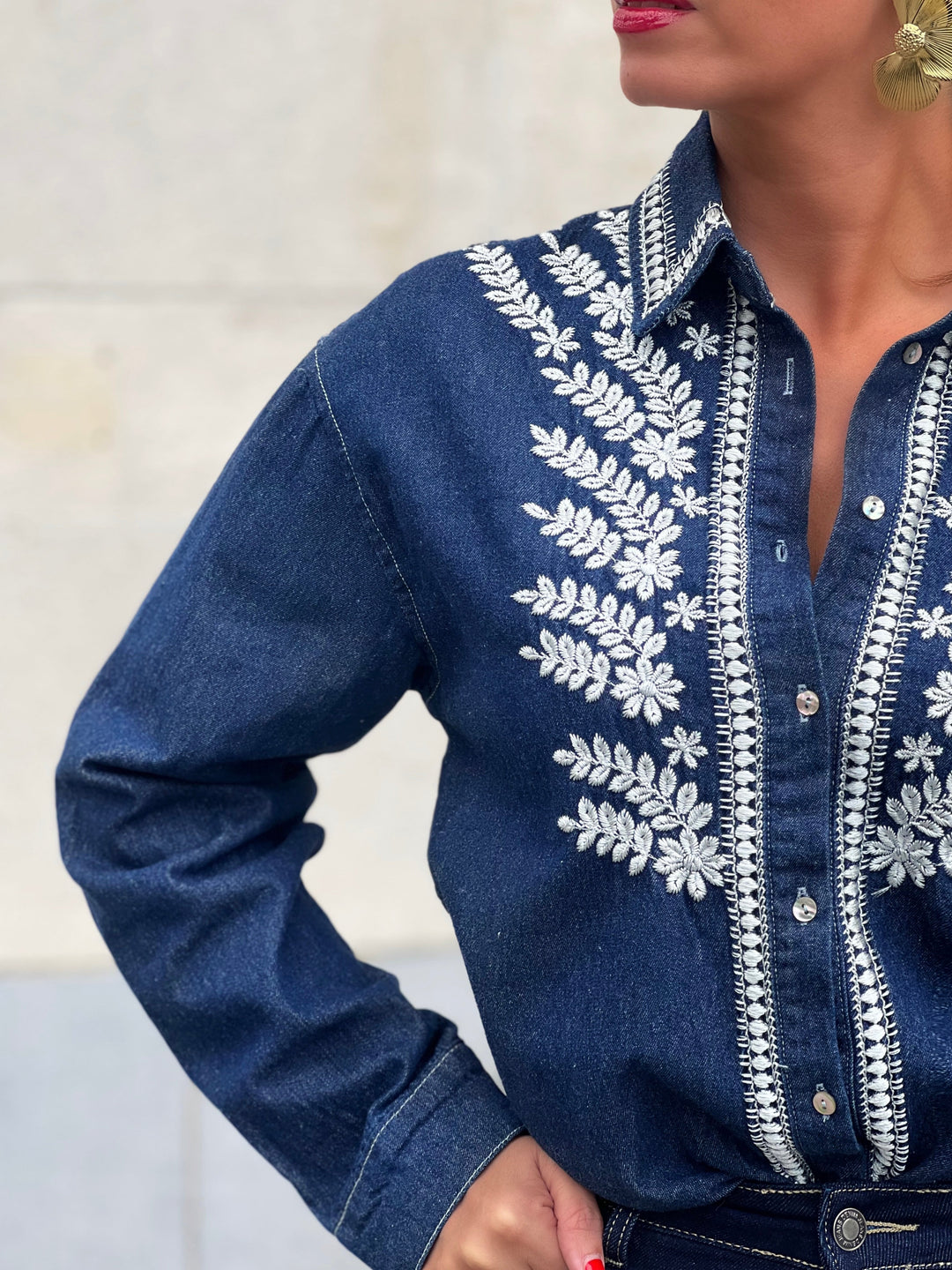 Louvelle™ | Chemise & Jeans Fera BLEU