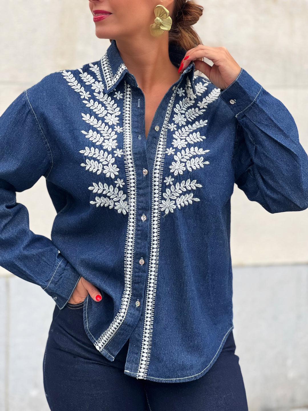 Louvelle™ | Chemise & Jeans Fera BLEU