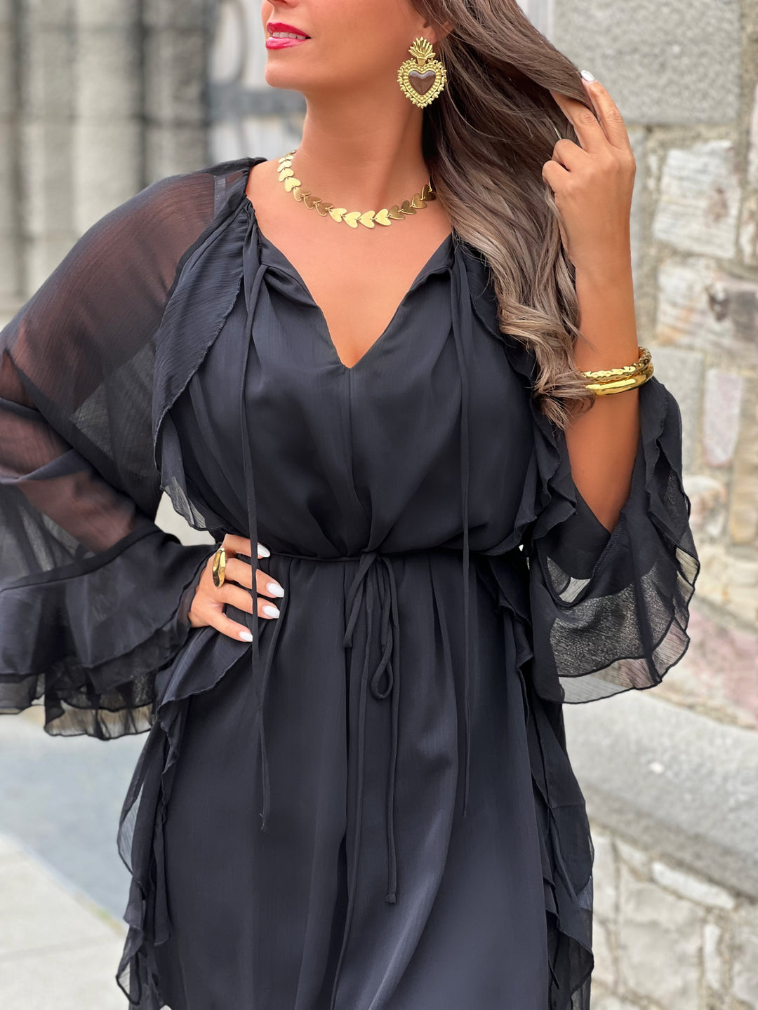 Louvelle™ | Robe Jessy NOIR