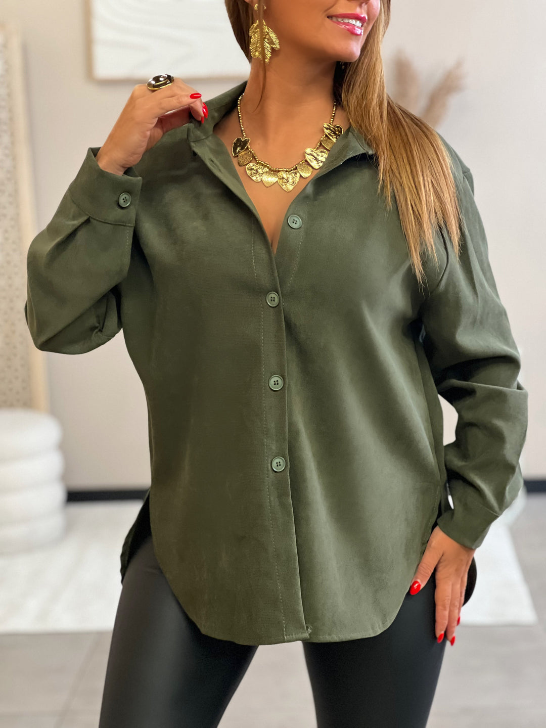 Louvelle™ | Chemise Claire KAKI