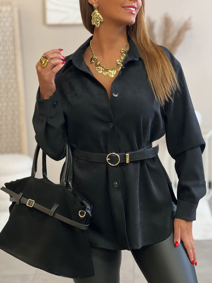 Louvelle™ | Chemise Claire NOIR