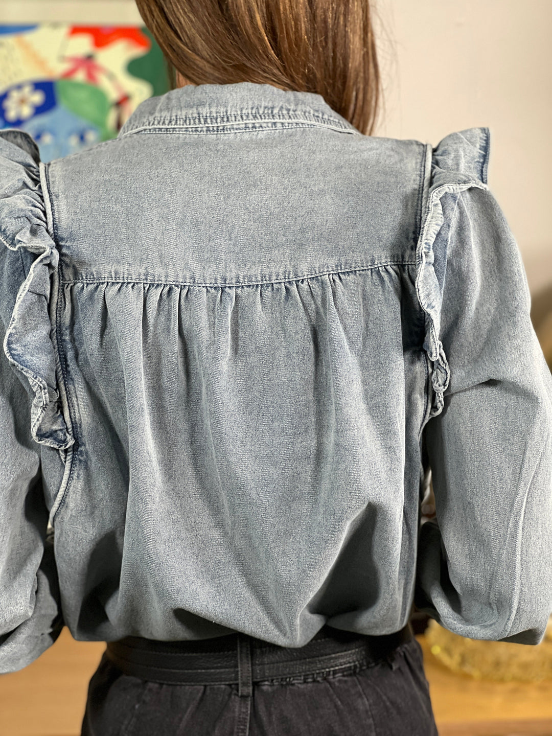 Louvelle™ | Chemise Élégance Denim