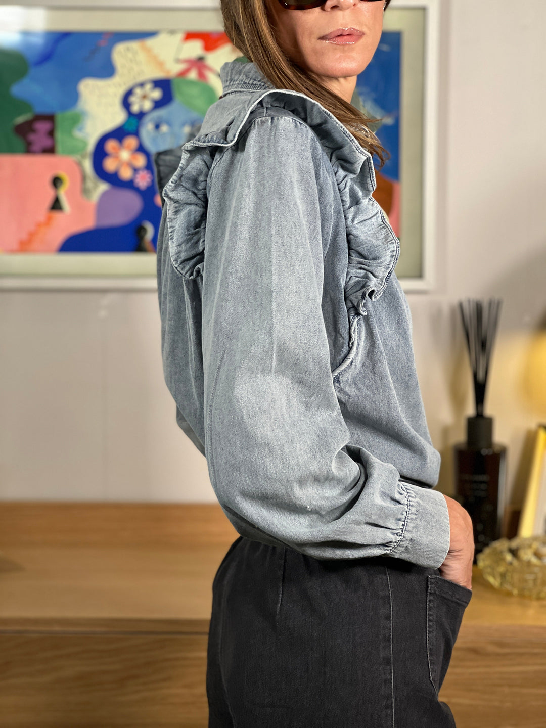 Louvelle™ | Chemise Élégance Denim