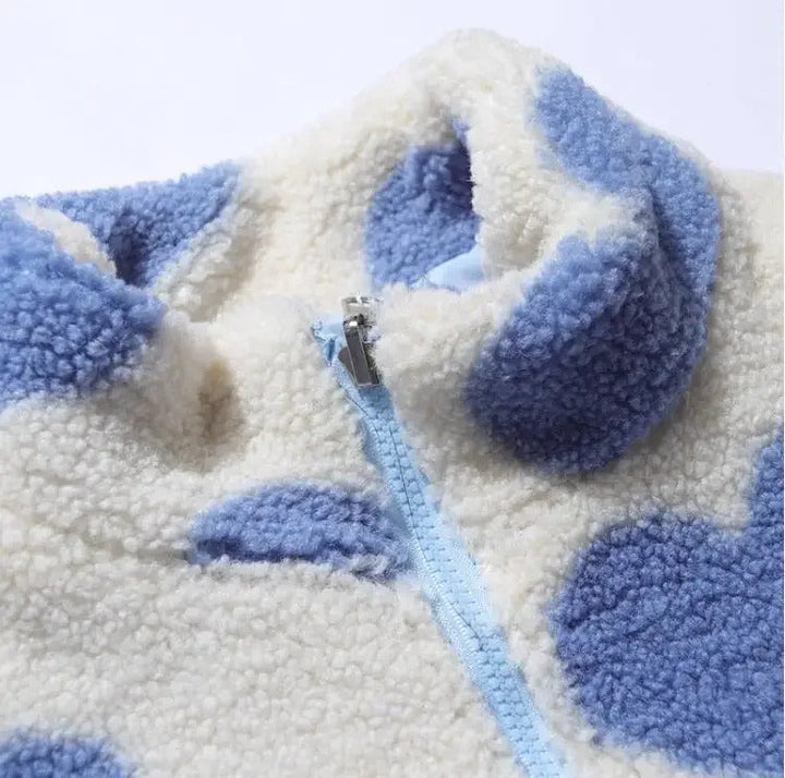 Claire | Veste Réversible à Motif de Cœurs