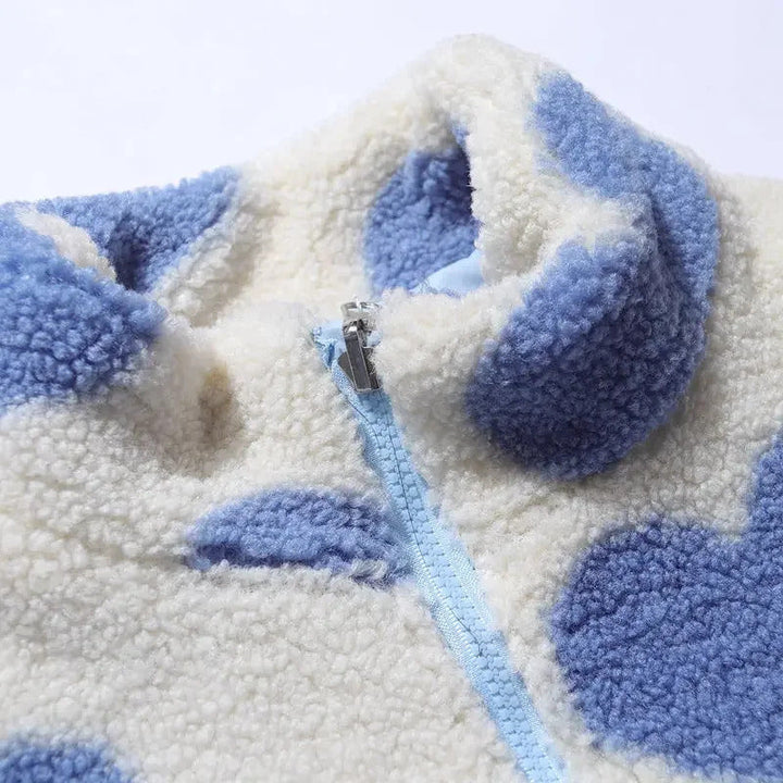 Claire | Veste Réversible à Motif de Cœurs