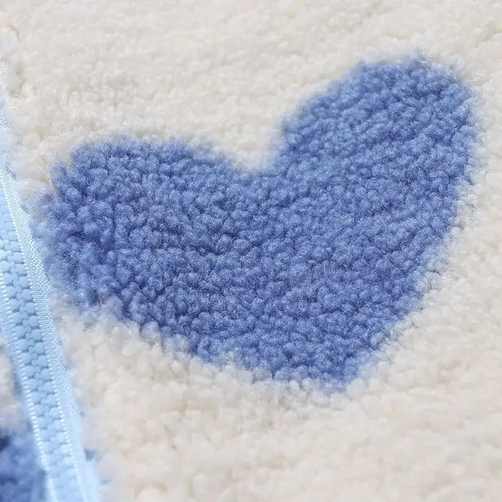 Claire | Veste Réversible à Motif de Cœurs