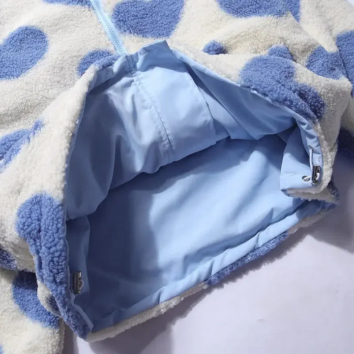 Claire | Veste Réversible à Motif de Cœurs